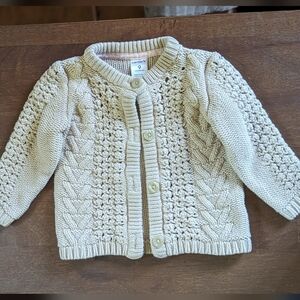Like New Carter's 9 month tan cardigan